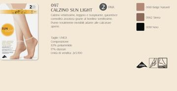 OMSA    097- 097 calzino velatissimo sun light 8 den - Fratelli Parenti
